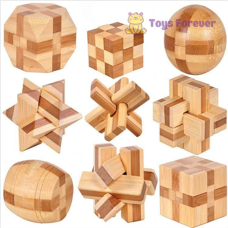 Wooden Brain Teaser Toys Set Wooden Brain Teaser Toys Set
