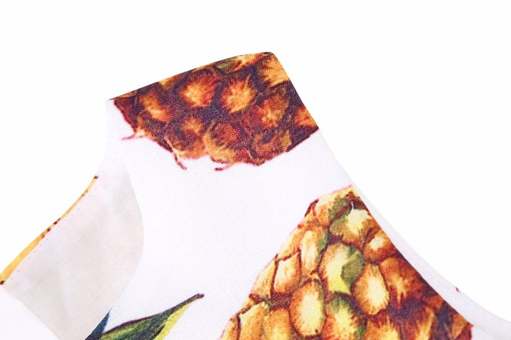 Girl's Summer Pineapple Printed Dress Girl's Summer Pineapple Printed Dress