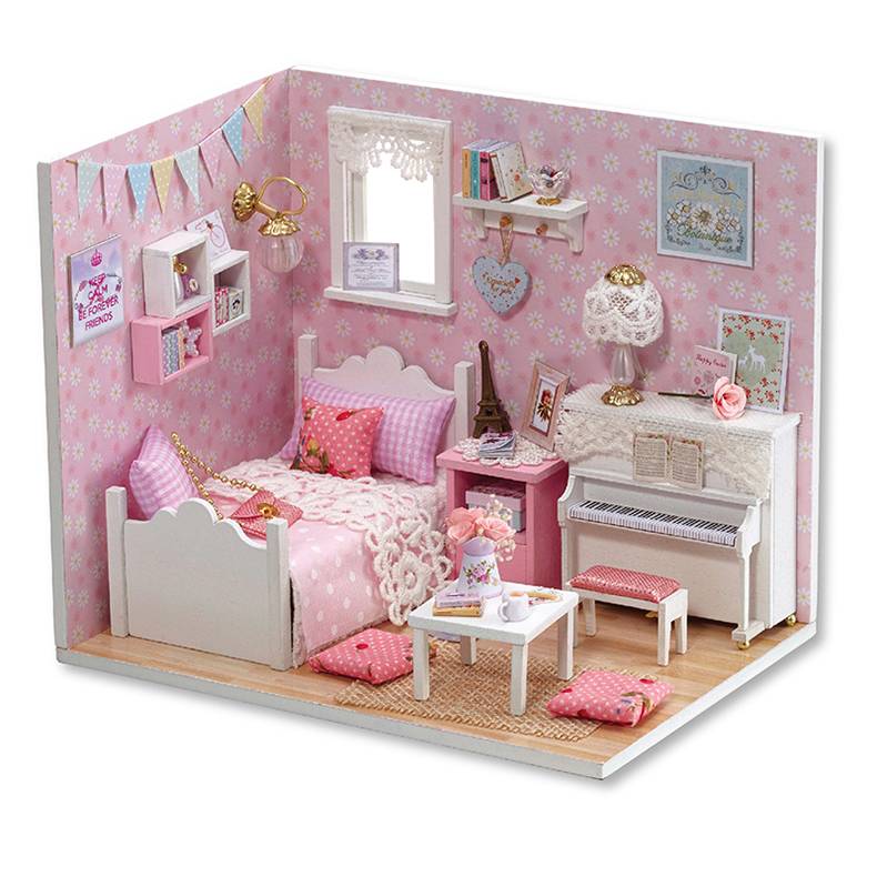 Miniature Wooden DIY Doll House for Children Miniature Wooden DIY Doll House for Children