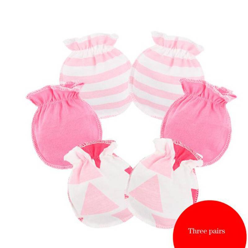 Newborn's Printed Cotton Mittens Newborn's Printed Cotton Mittens