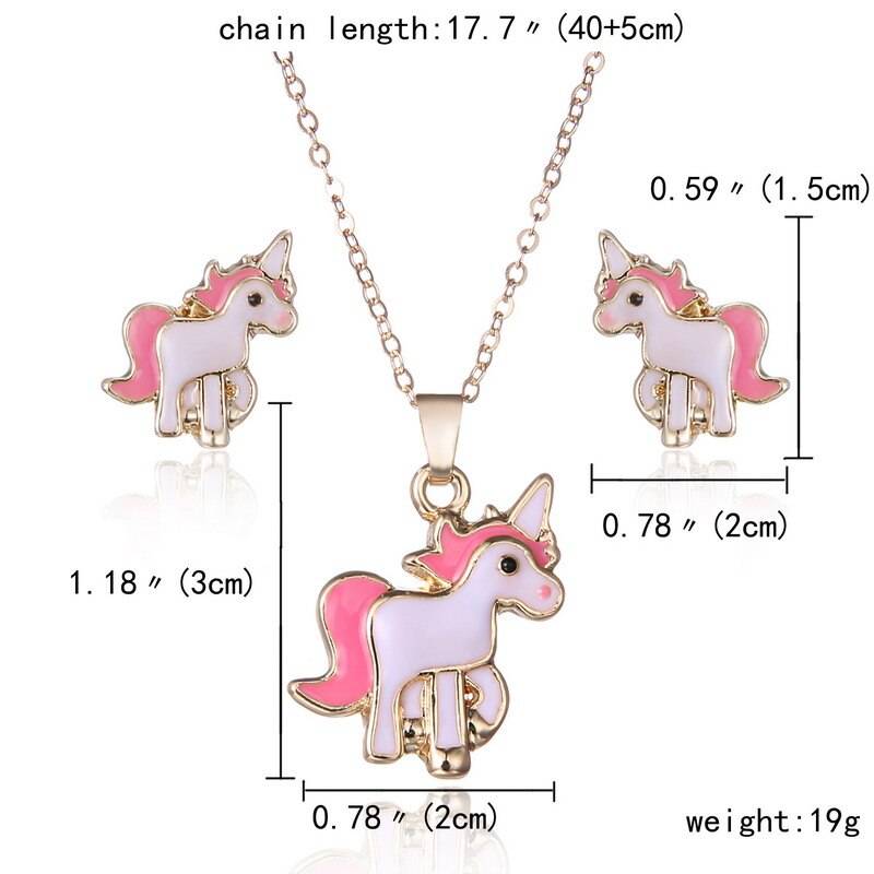 Girls' Unicorn Shaped Jewelry Set Girls' Unicorn Shaped Jewelry Set