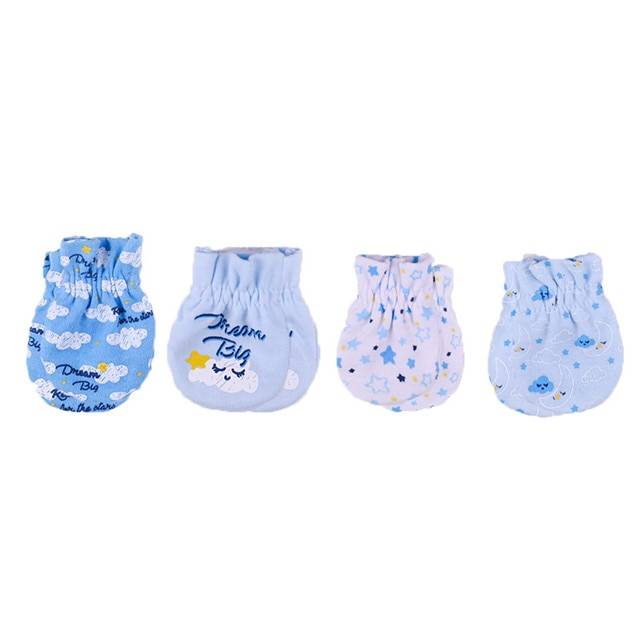 Newborn's Printed Cotton Mittens Newborn's Printed Cotton Mittens