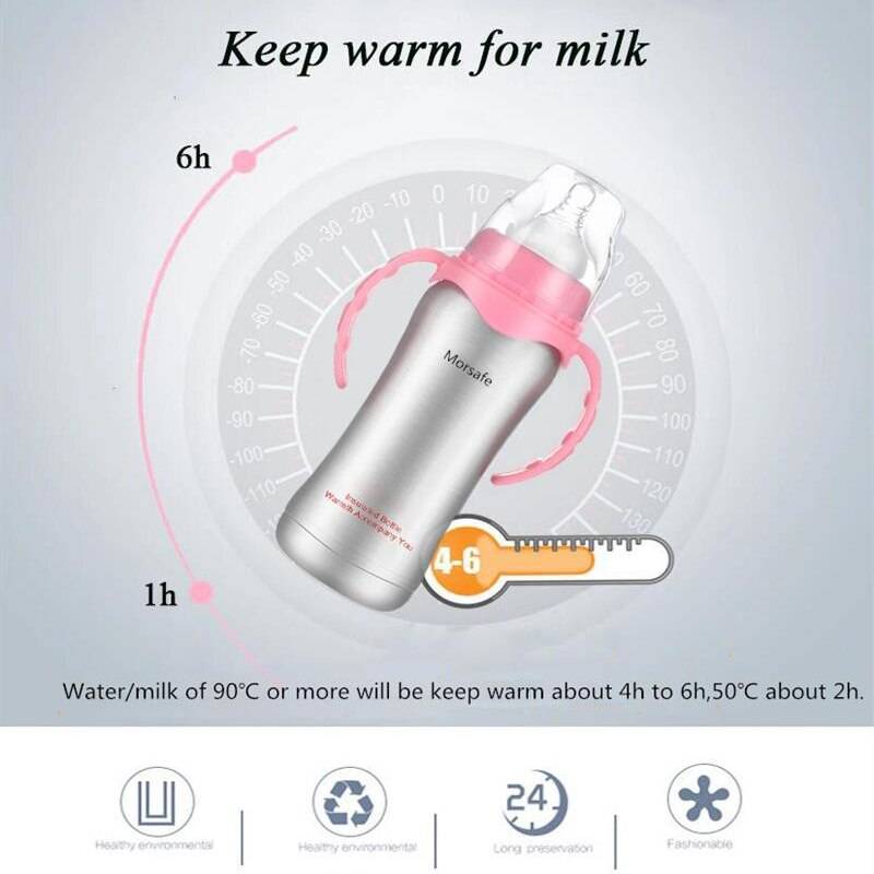 Multifunction Stainless Steel Baby Feeding Thermos Bottle Multifunction Stainless Steel Baby Feeding Thermos Bottle