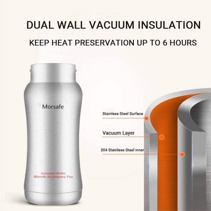 Multifunction Stainless Steel Baby Feeding Thermos Bottle Multifunction Stainless Steel Baby Feeding Thermos Bottle