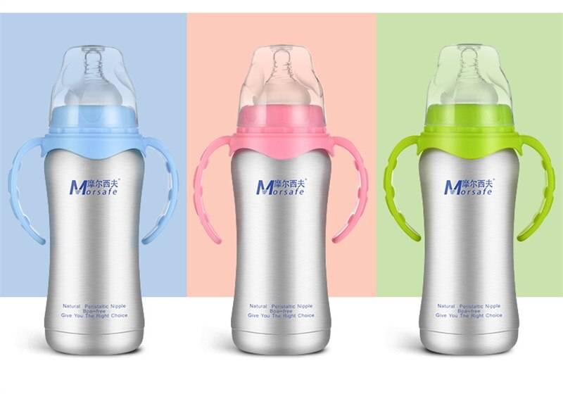 Multifunction Stainless Steel Baby Feeding Thermos Bottle Multifunction Stainless Steel Baby Feeding Thermos Bottle