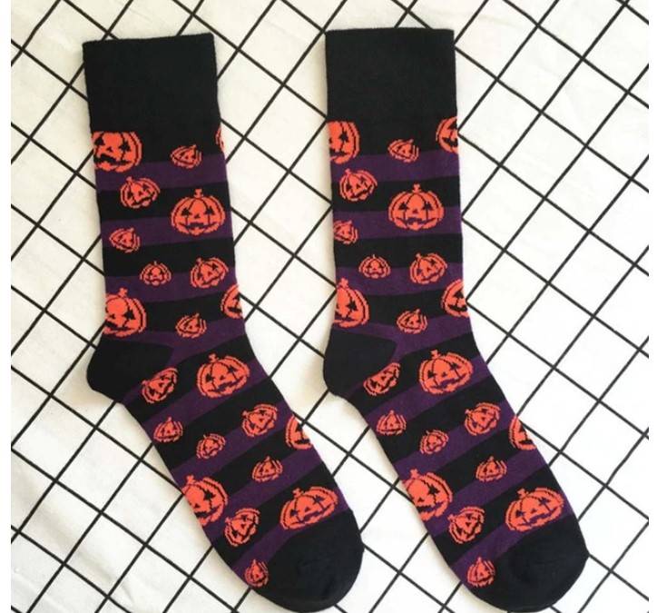 Halloween Print Cotton Socks Halloween Print Cotton Socks