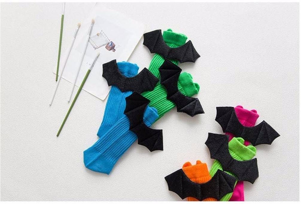 Kid's Fluorescent Color Halloween Socks Kid's Fluorescent Color Halloween Socks