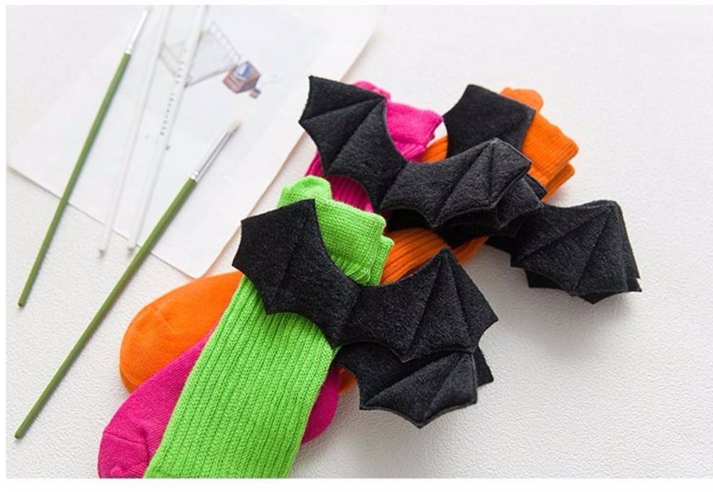 Kid's Fluorescent Color Halloween Socks Kid's Fluorescent Color Halloween Socks