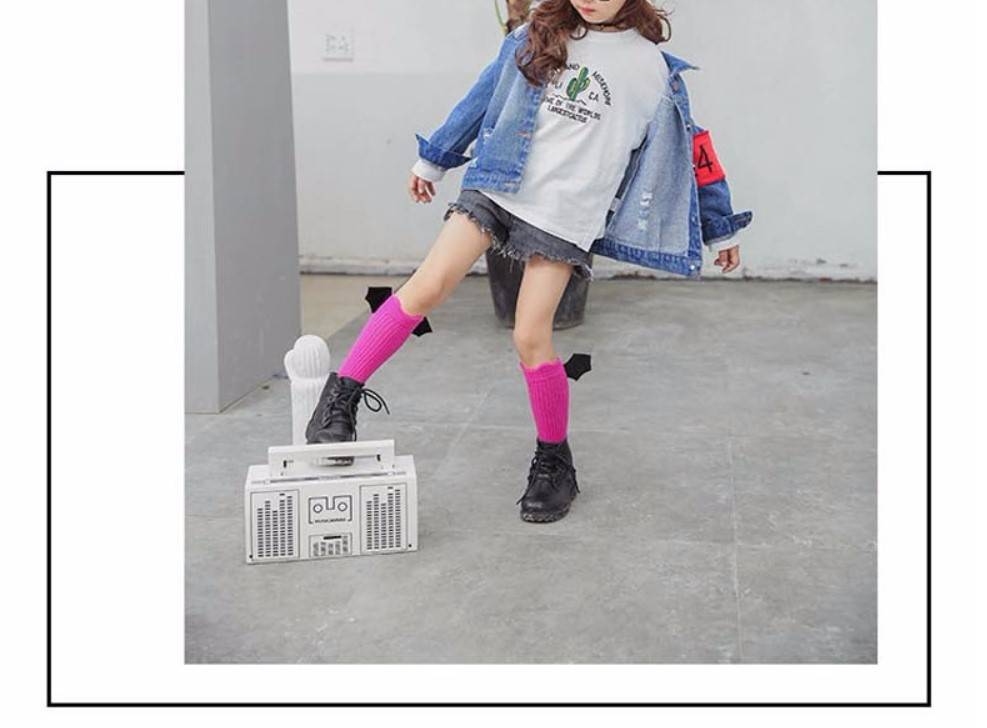 Kid's Fluorescent Color Halloween Socks Kid's Fluorescent Color Halloween Socks