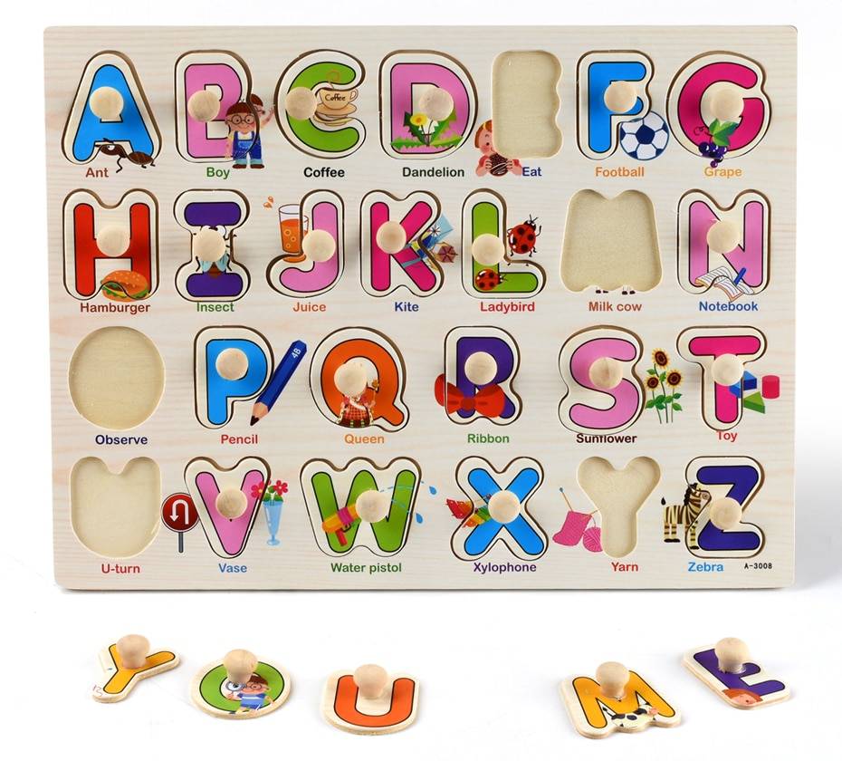 Montessori Wooden Puzzle Board Montessori Wooden Puzzle Board