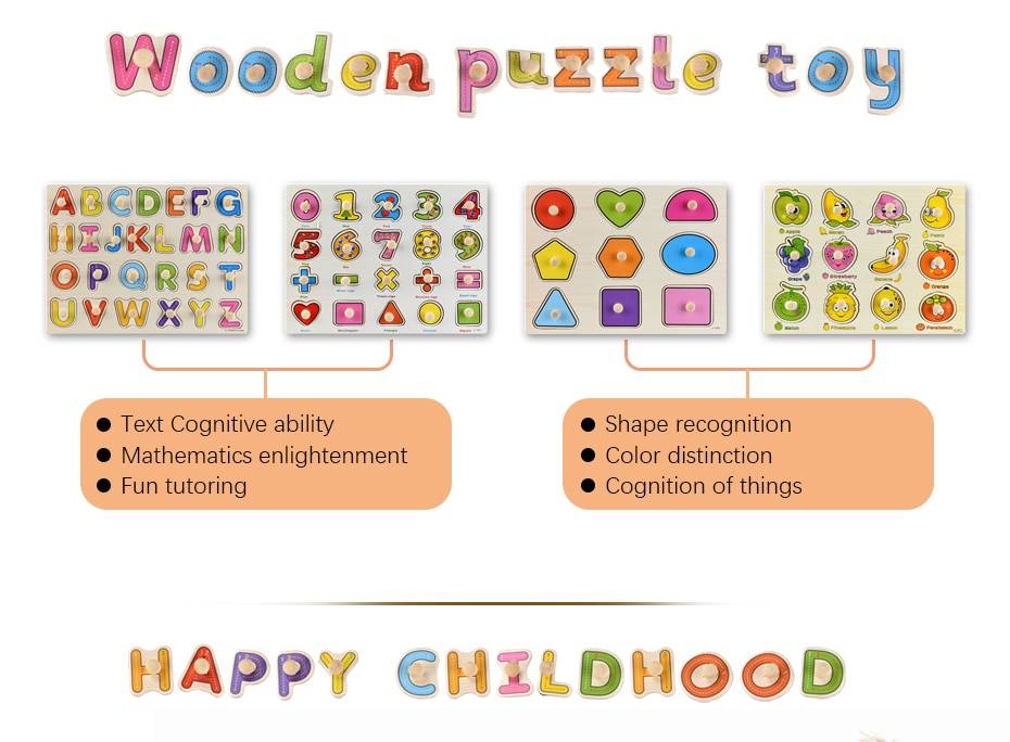 Montessori Wooden Puzzle Board Montessori Wooden Puzzle Board