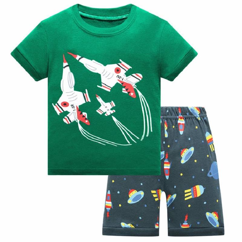 Boys Cotton T-Shirt Sleepwear Set Boys Cotton T-Shirt Sleepwear Set