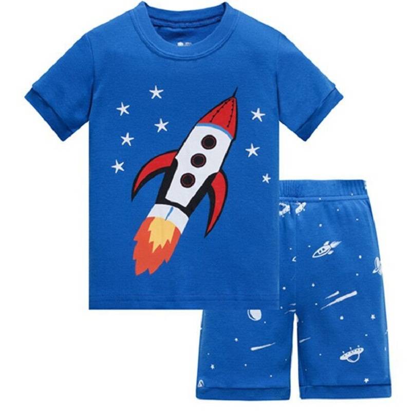 Boys Cotton T-Shirt Sleepwear Set Boys Cotton T-Shirt Sleepwear Set