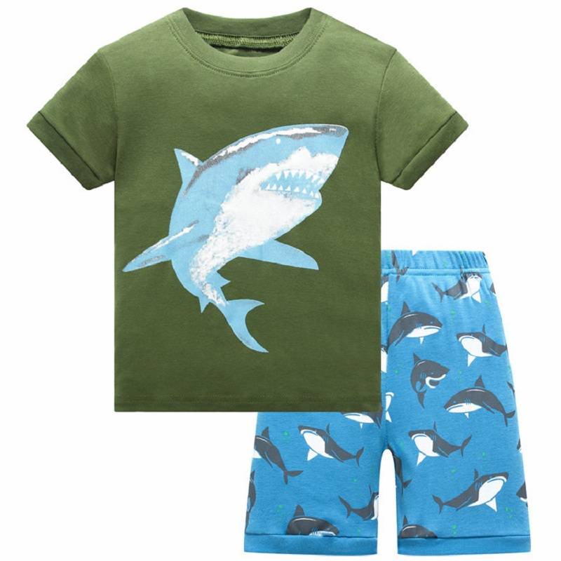 Boys Cotton T-Shirt Sleepwear Set Boys Cotton T-Shirt Sleepwear Set