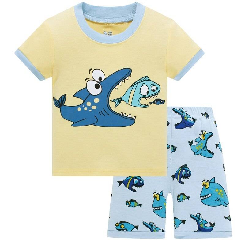 Boys Cotton T-Shirt Sleepwear Set Boys Cotton T-Shirt Sleepwear Set