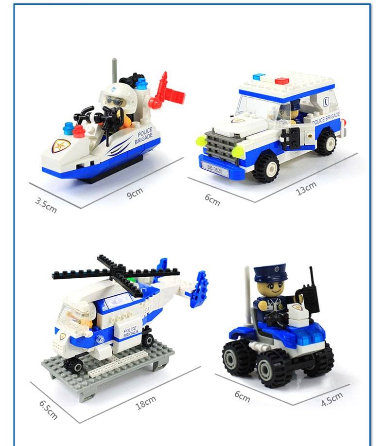 Downtown Police Station Toy Block Set Downtown Police Station Toy Block Set